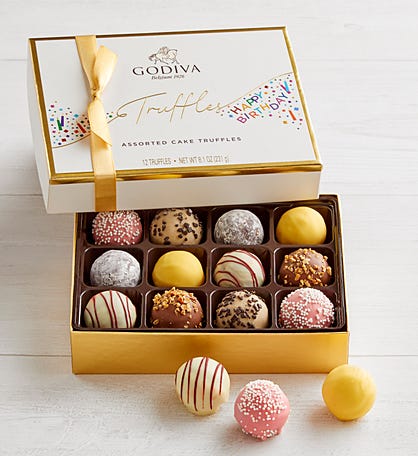 Godiva® Birthday Truffles Gift Box 12pc